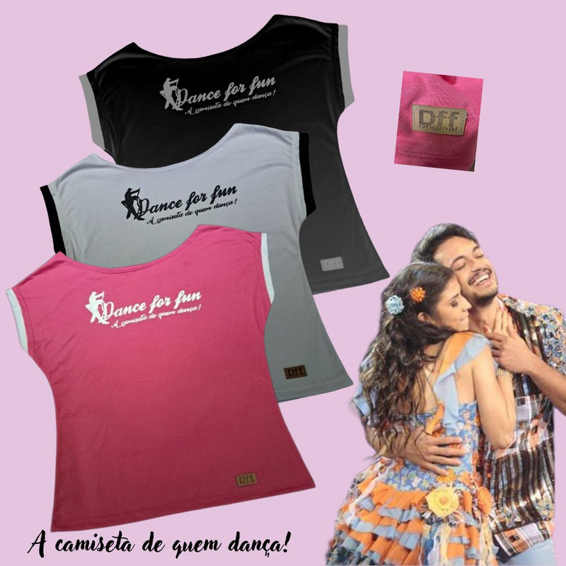 Camiseta de dança feminina Dance For Fun (Dançar por diversão)